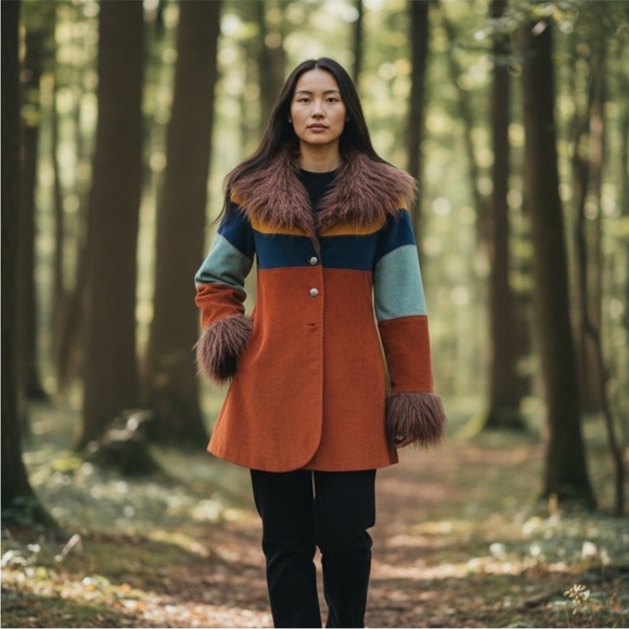 Dolls Kill Current Mood Break Free Corduroy Penny Lane Jacket Coat Sz XXS NWT - Picture 9 of 11